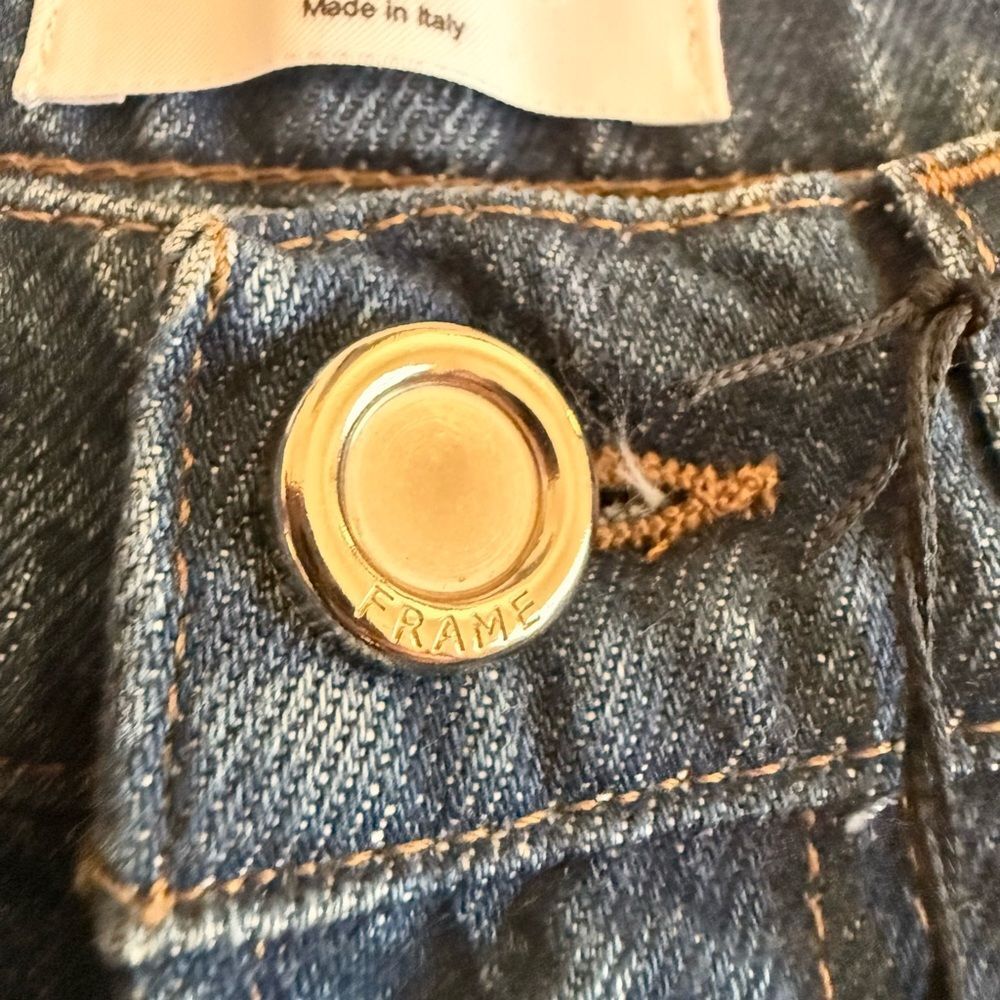 Frame Le Italien Straight Classic Blue Denim Jeans NWT Size 28 - Picture 11 of 11